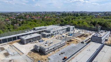 Widok na Bud 4, 5, 6 od strony zachodniej