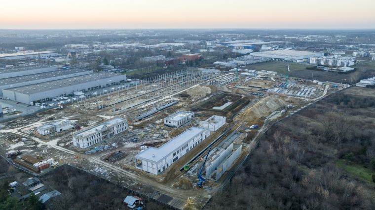 Widok ogólny na Zajezdnie od strony wschodniej