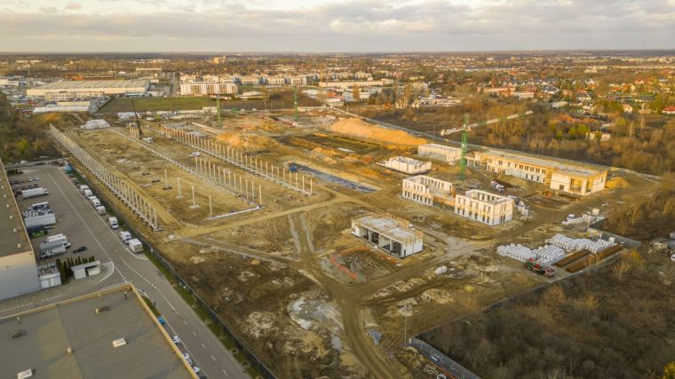 Widok ogólny na budynki