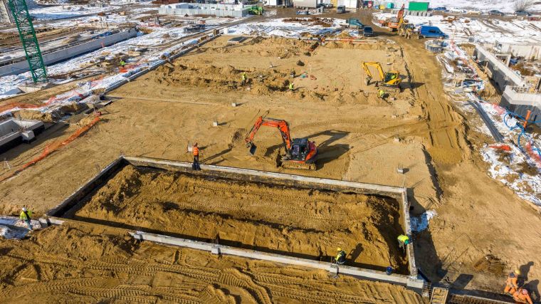 Widok na Bud. nr 1B od strony południowo-wschodniej