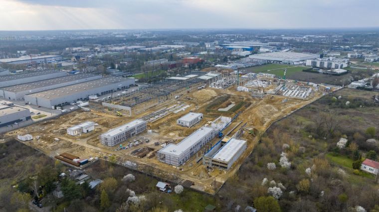 Widok ogólny na zajezdnię od str. wschodniej