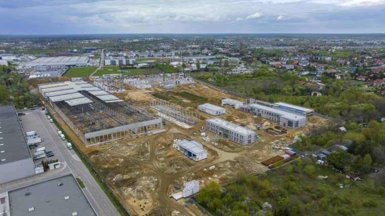 Widok na zajezdnię od strony południowej