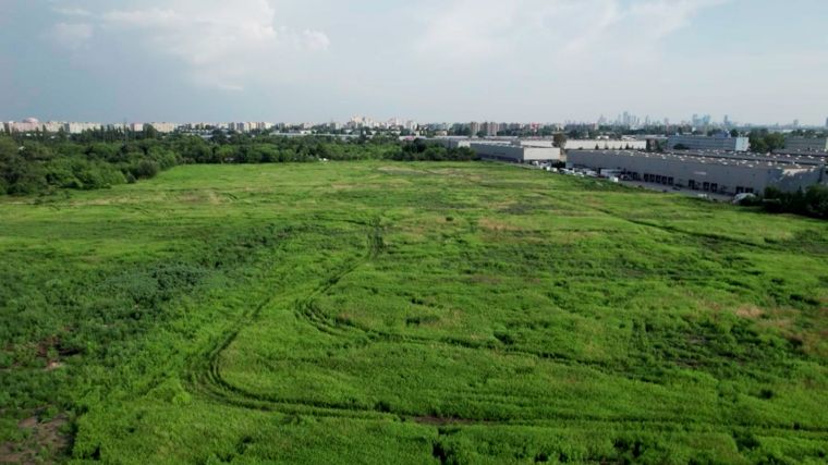 Widok na przyszły plac budowy